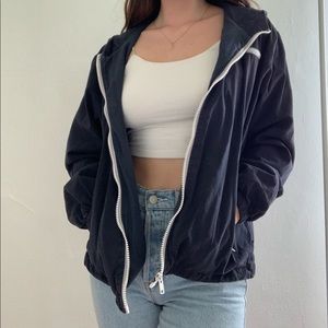 Brandy Melville blue zip up jacket.